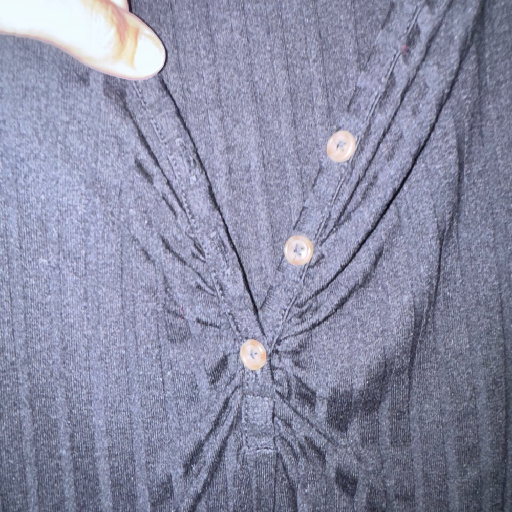 Torrid Black Ribbed Knit Top - Picture 2 of 5